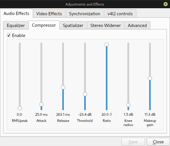 Vlc effects screenshot